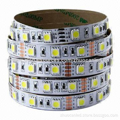 Water-resistent green SMD LEDs flexible strip, 30 per meter